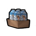 "Fresh milk cartons (2x2) illustration"