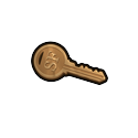 "Small hidden key illustration"
