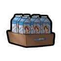 "Fresh milk cartons (2x3) illustration"