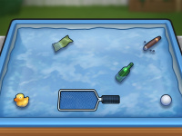 Hot tub cleaning minigame illustration