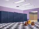 School first floor - Girls’ locker room screen