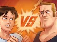 Dexter fight minigame illustration